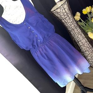 Tie dye sheer dress